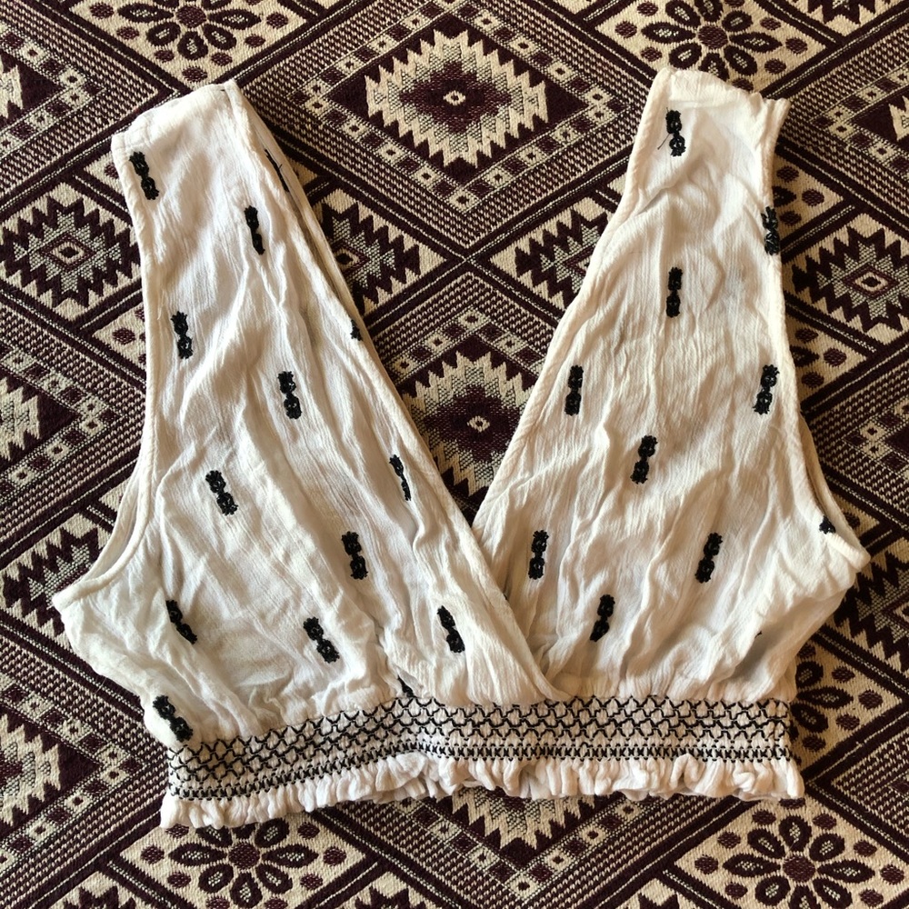 Free People Cropped Blouse